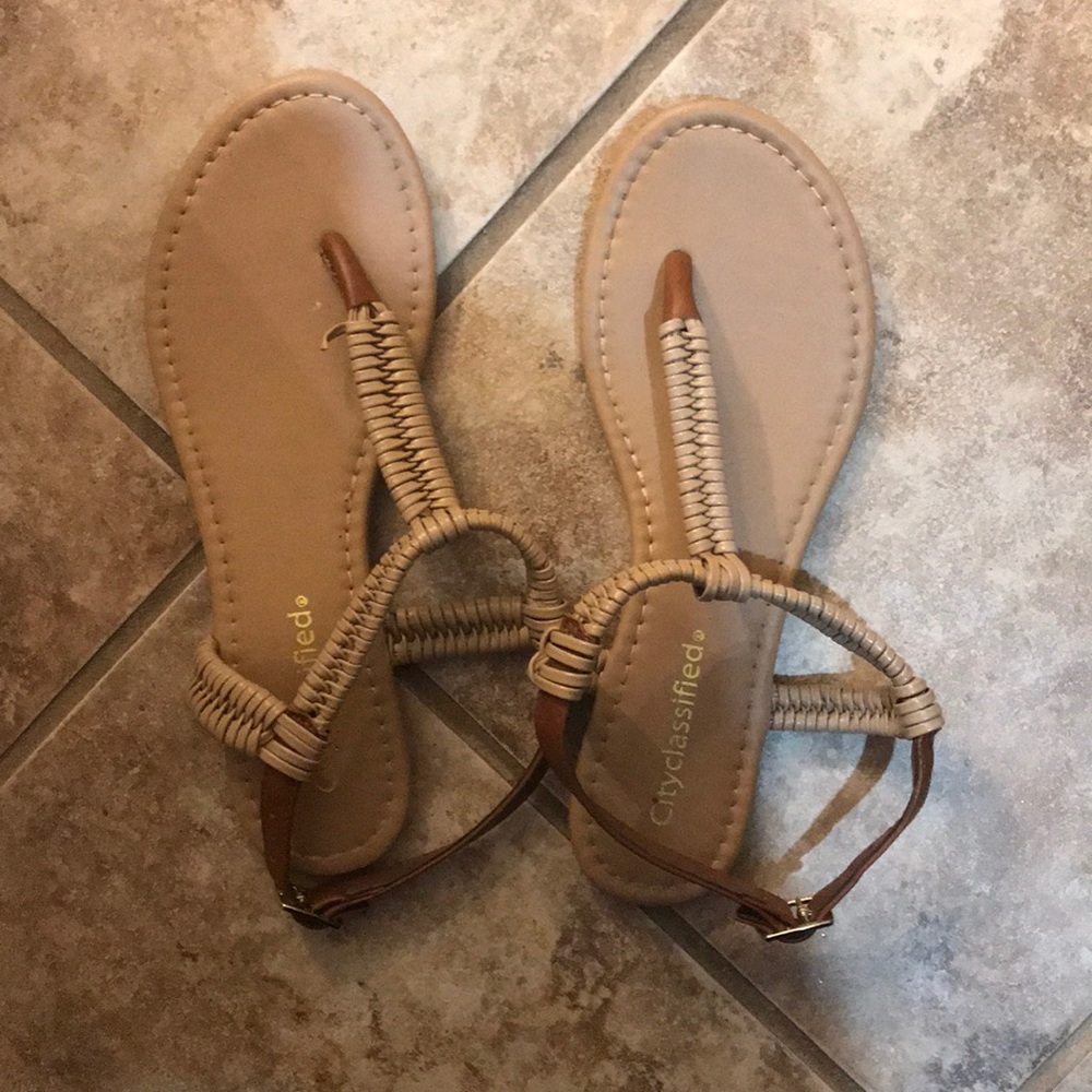 Tan sandals
